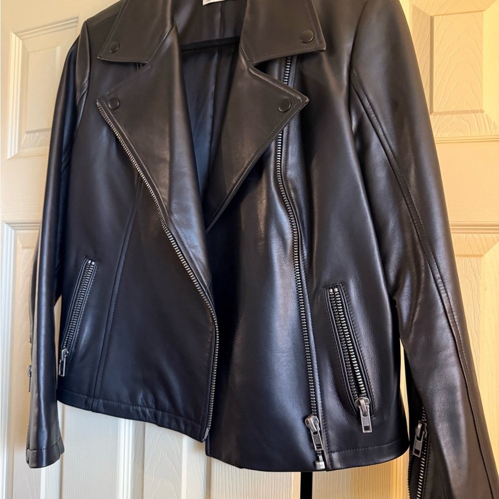 Z Supply Black Leather Jacket